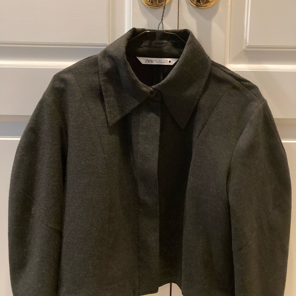 Zara crop blazer